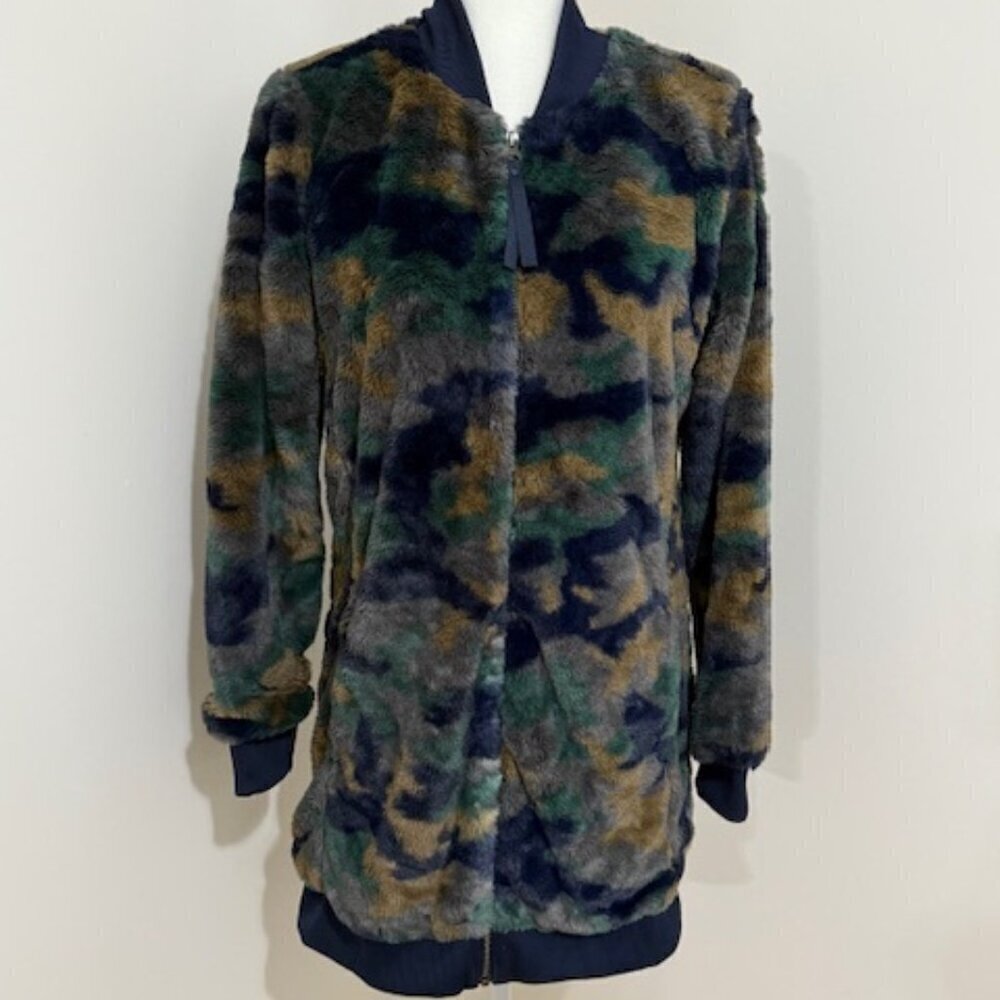 Columbia Bundle Up Printed Fleece Jacket Dark Camo Women's Size S